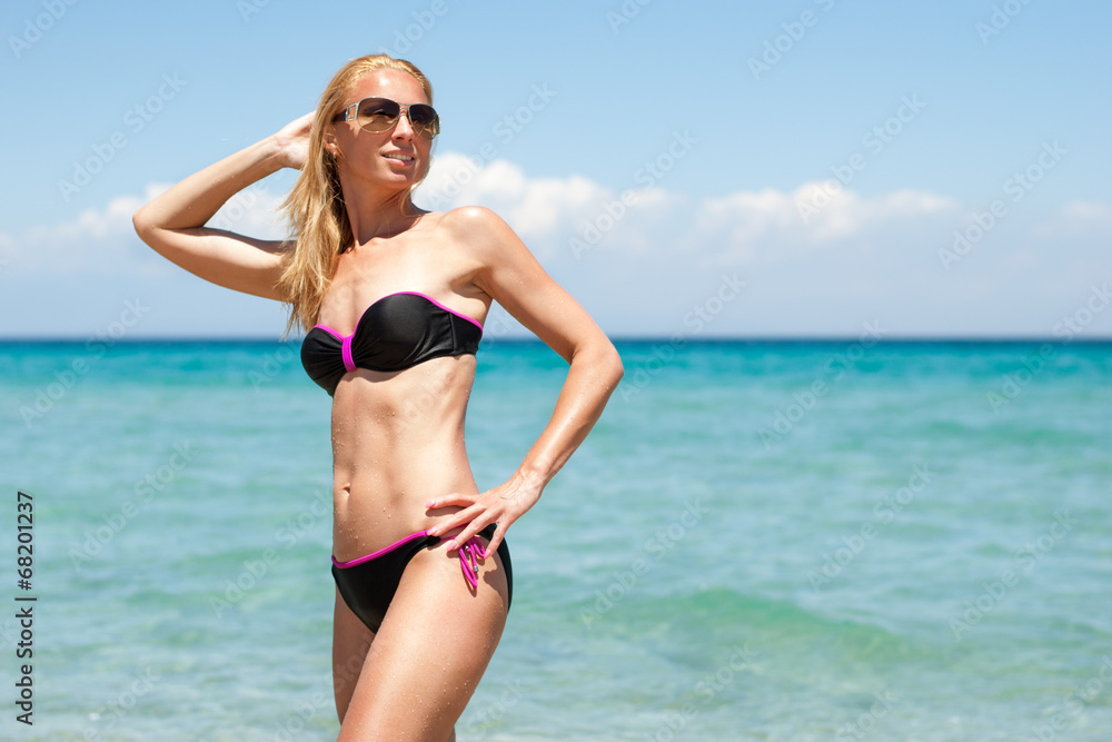 Young woman in the beach