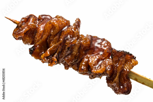 Εκτύπωση καμβά 皮 焼き鳥 yakitori 白背景