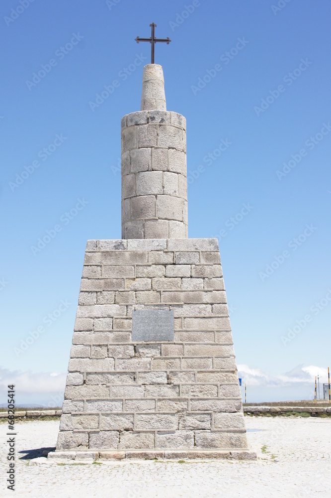 Memorial on the top of Torre - the highest point of Portugal Memorial on the top of Torre - the highest point of Portugal
