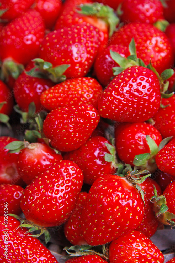 Ripe sweet strawberries background Ripe sweet strawberries background