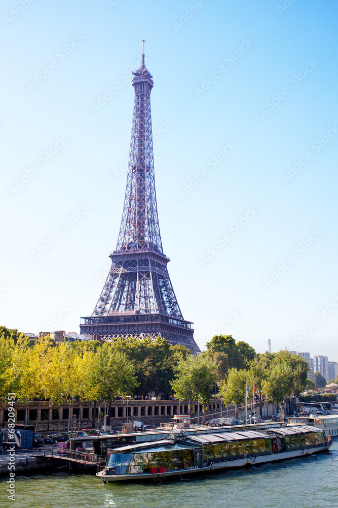 Naklejka premium Seine river, Paris, France.