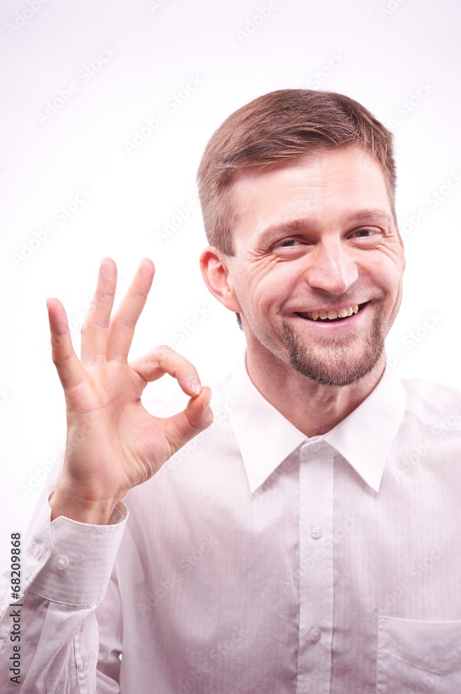 Man gesturing Man gesturing