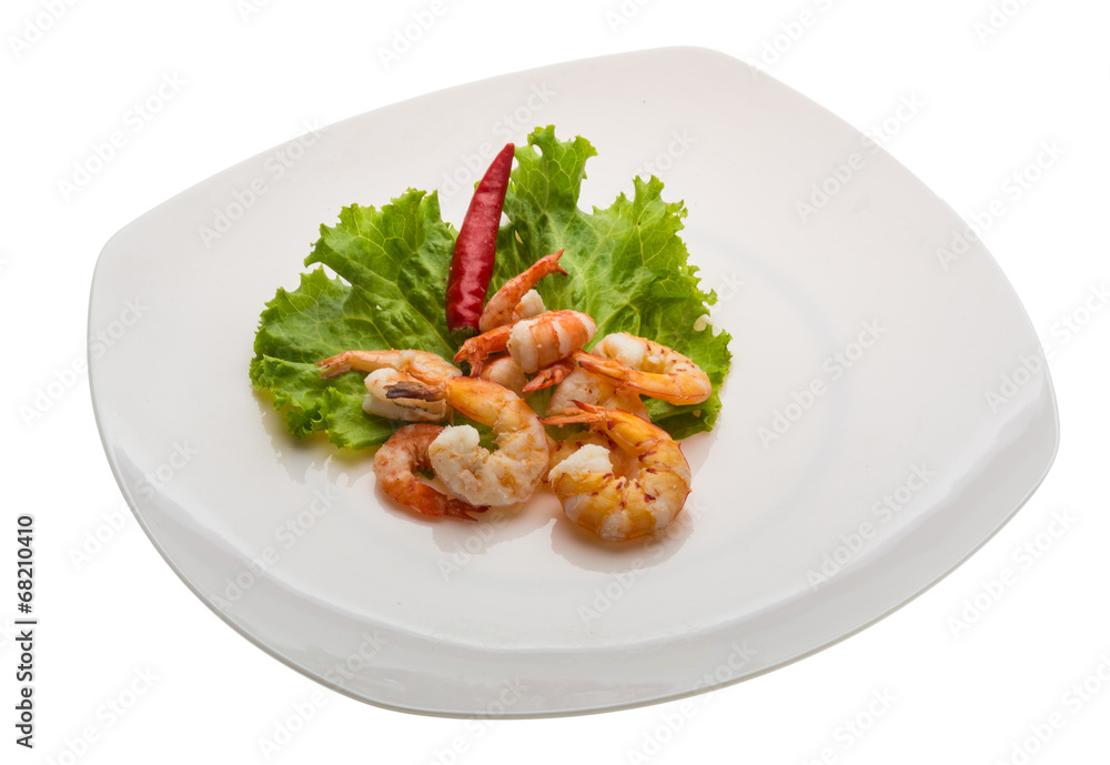 Unshelled king prawn Unshelled king prawn