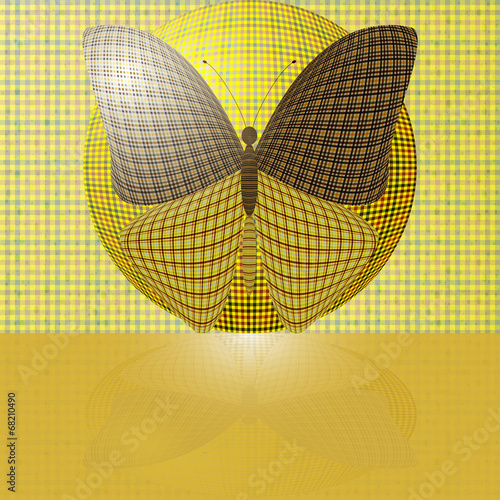 butterfly on the ball