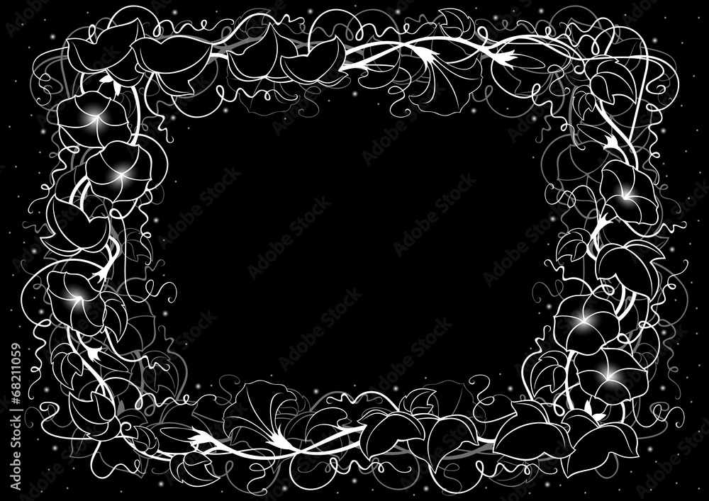 Abstract floral frame Abstract floral frame