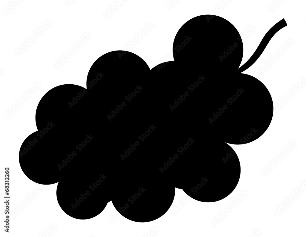 Grape, vector silhouette Grape, vector silhouette