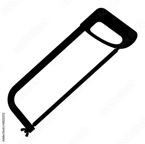 hacksaw, vector silhouette