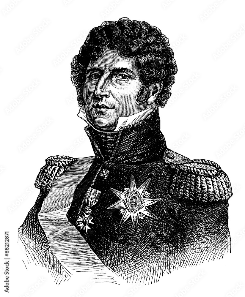 Obraz premium French Marshal - King of Sweden/Norway - begining 19th century