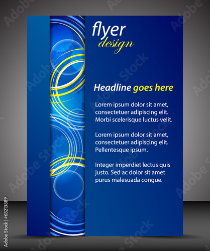 Business A4 booklet cover, flyer brochure design