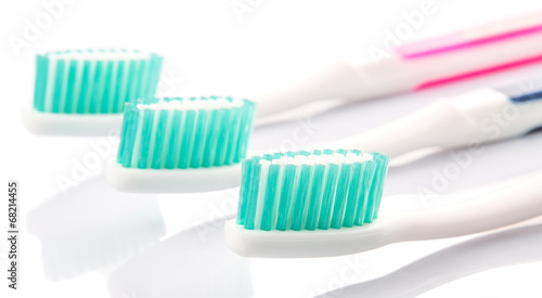 Toothbrush over white background 