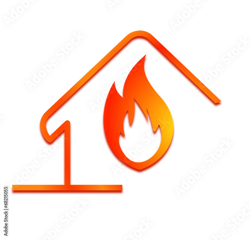 chaleur flamme dans la maison