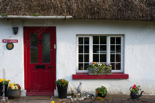traditional irish thatched cottage