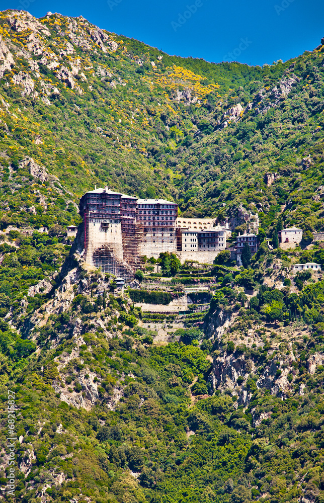 Simonopetra monastery at Mount Athos, Greece.