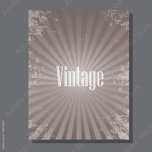 Vector grunge background with ray of light
