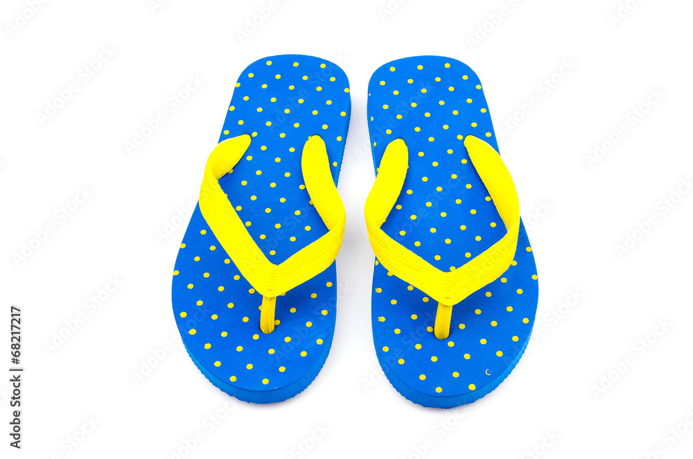 Flip flops isolated white background Flip flops isolated white background