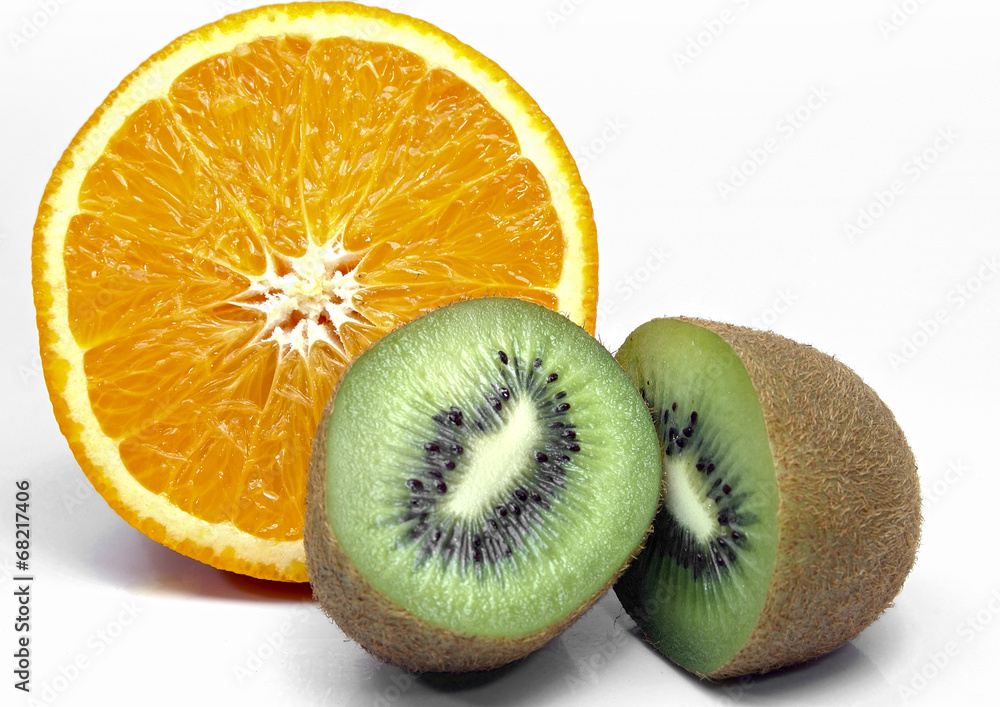 Fototapeta premium Kiwi y naranja