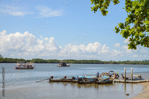 Wallpaper Mural Small boat in the sea boat in the sea Torontodigital.ca
