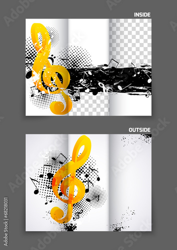 Music tri fold brochure