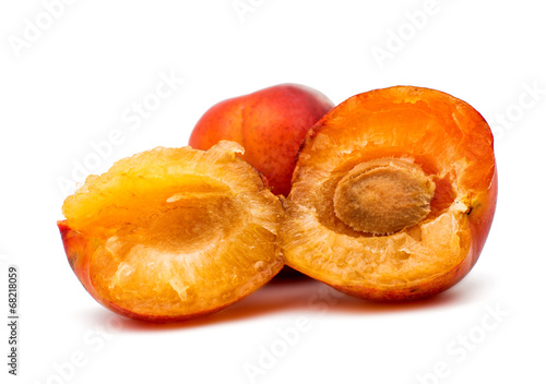 ripe plum isolated