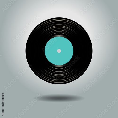 Retro vinyl music record