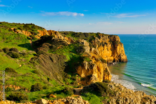 Rocks and Cliffs along the Coast of Lagos, Algarve