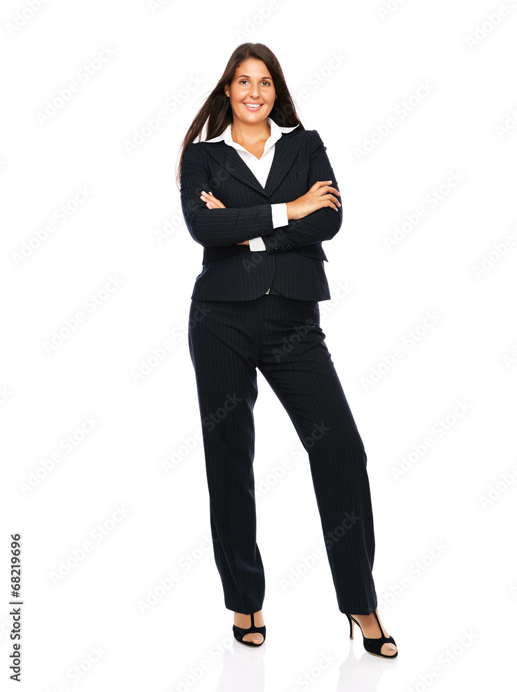 Business woman with crossed arms looking into camera Business woman with crossed arms looking into camera