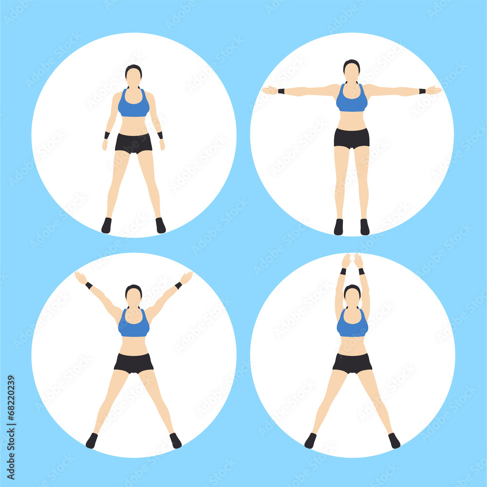 Woman Fitness Vector