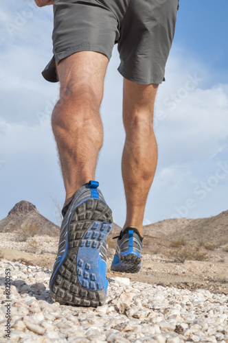 Rugged cross country runner