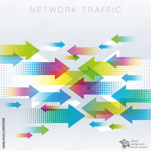 Network Traffic, Data, Information Image #Vector Graphics
