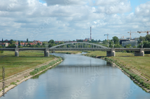 Warta river in Poznan