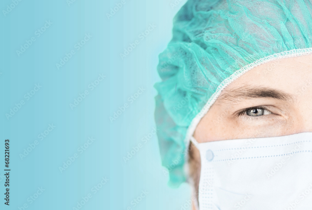 surgeon in medical cap and mask surgeon in medical cap and mask