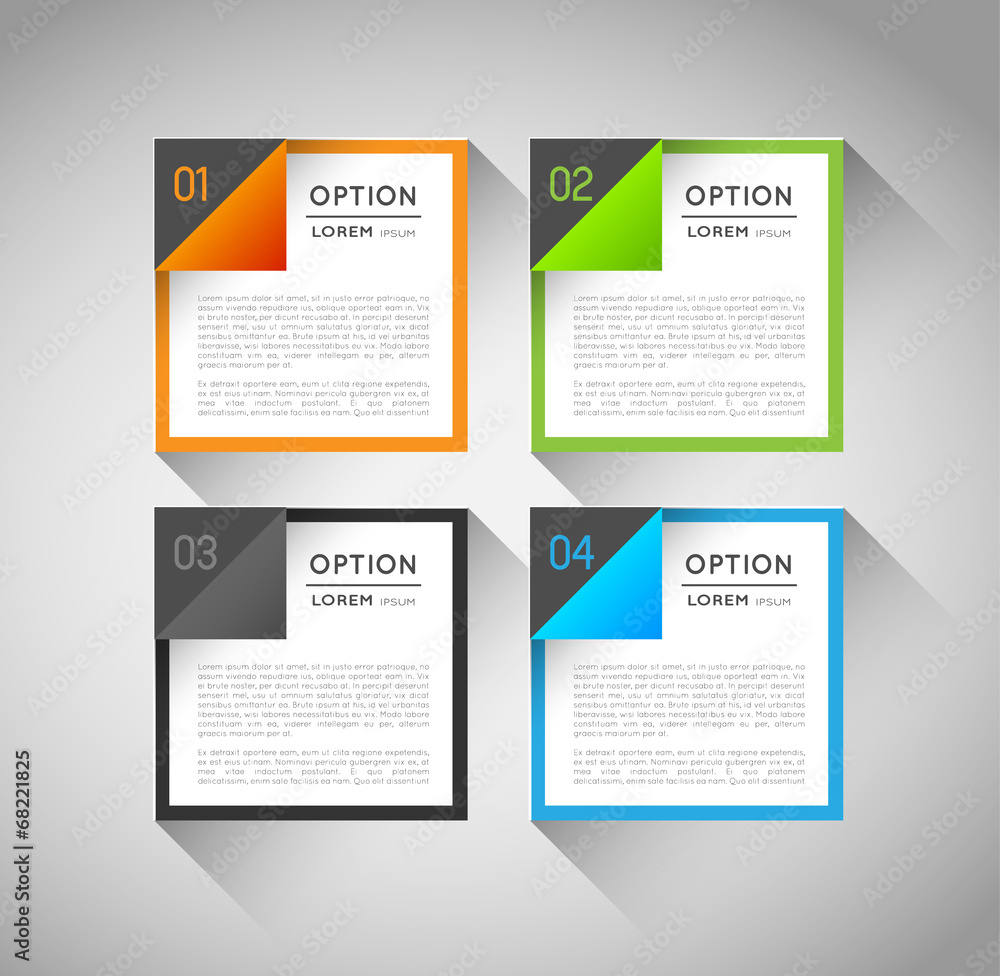 abstract vector banners with option steps, design template abstract vector banners with option steps, design template