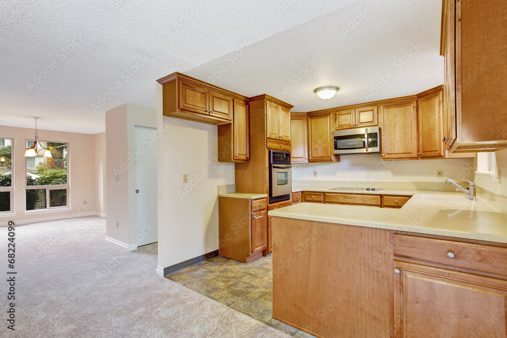 Fototapeta premium Kitchen interior in empty house