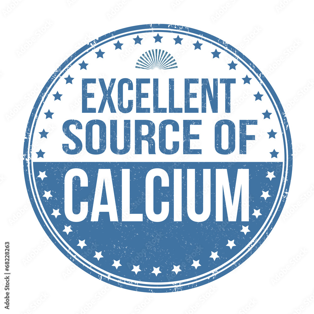 Excellent source of calcium stamp
