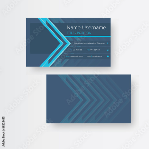 Clean business card template