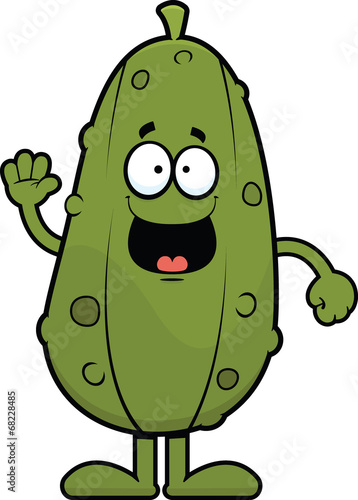 Cartoon Pickle Happy