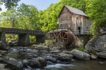 Keuken achterwand Molens Glade Creek watermolen in herfst  © johnsroad7