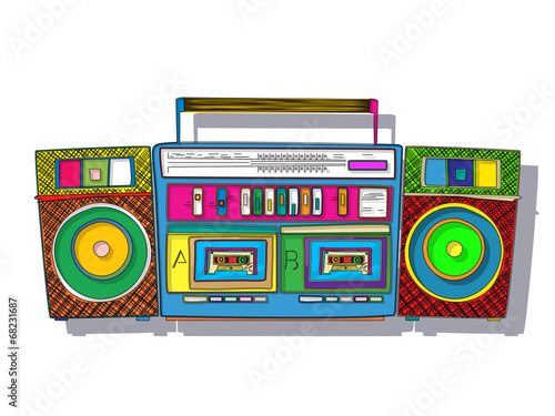 Pop Art boombox