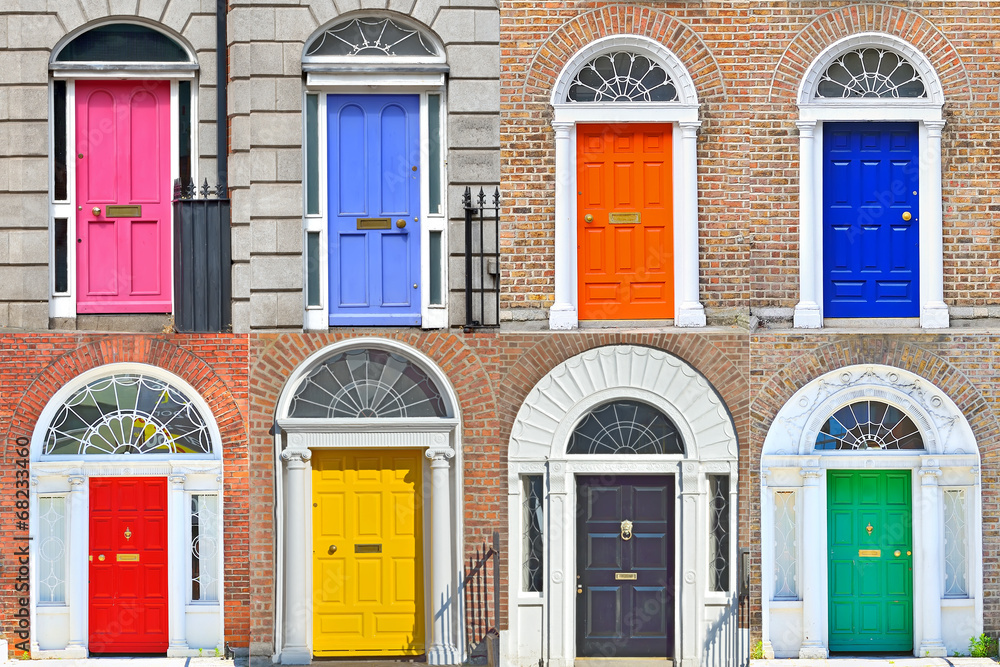 Fototapeta premium Gruzińskie drzwi w Dublinie