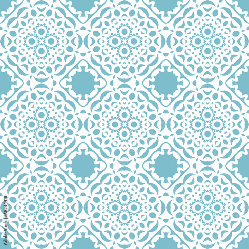 Seamless geometric mandala pattern
