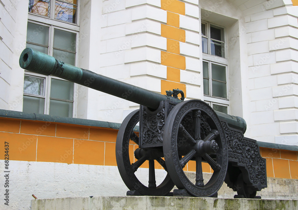 Ancient artillery Cannons In The Moscow Kremlin, Russia Ancient artillery Cannons In The Moscow Kremlin, Russia