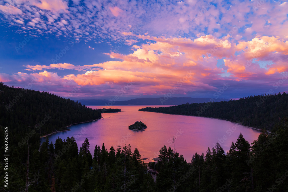 Emerald Bay sunset, Lake Tahoe