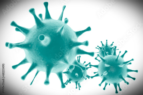 Fotografie Extreme closeup viruses