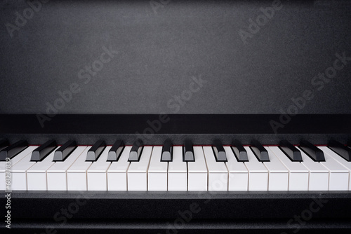 Copyspace image of piano keyboard