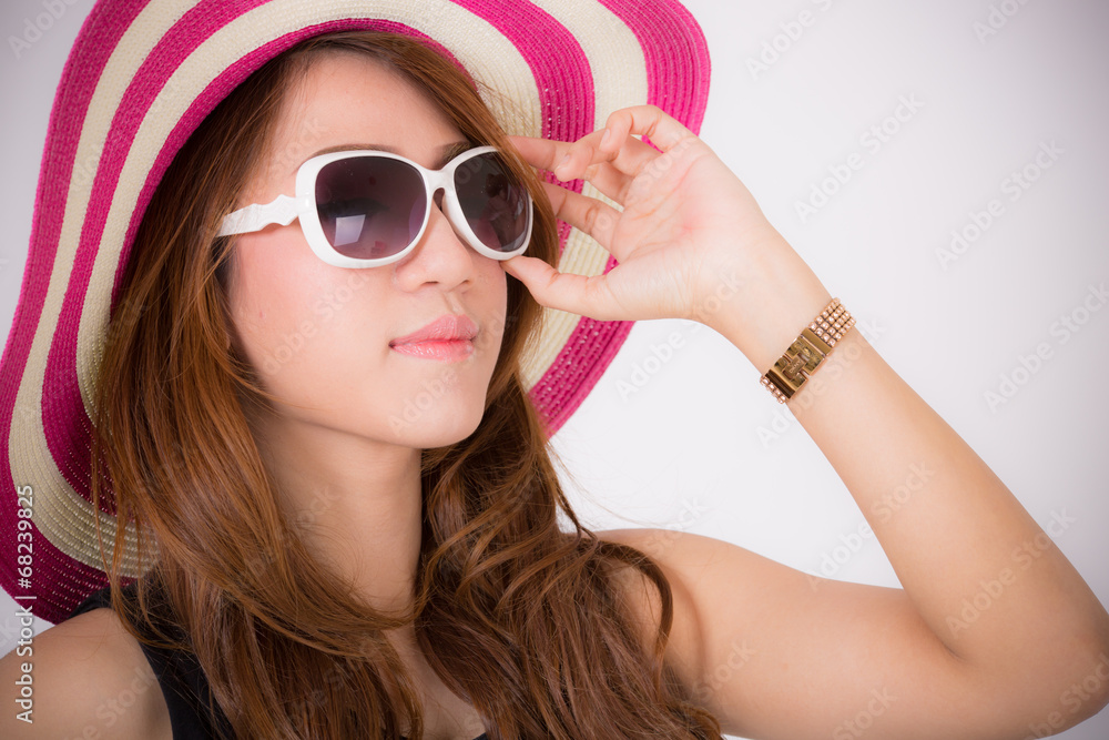 Naklejka premium Portrait of beautiful woman