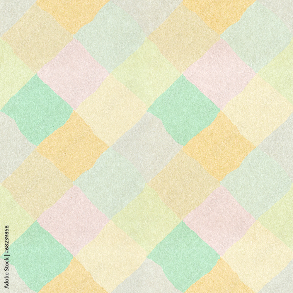 Seamless pattern on paper texture