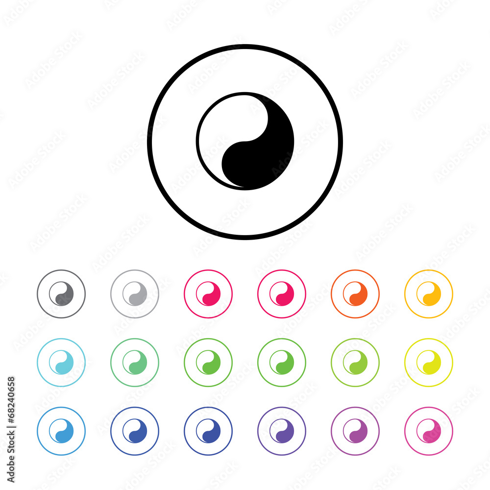 Icon of Ying Yang Icon of Ying Yang