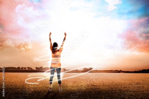 Composite image of cheering football fan © WavebreakmediaMicro