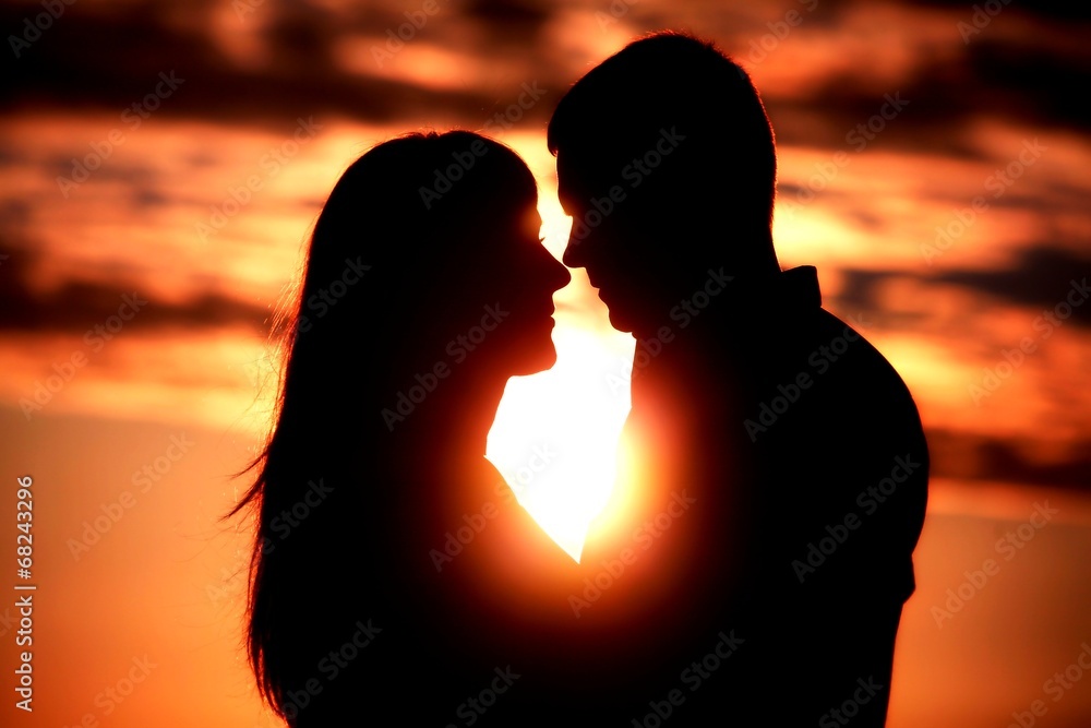 Couple on sunset