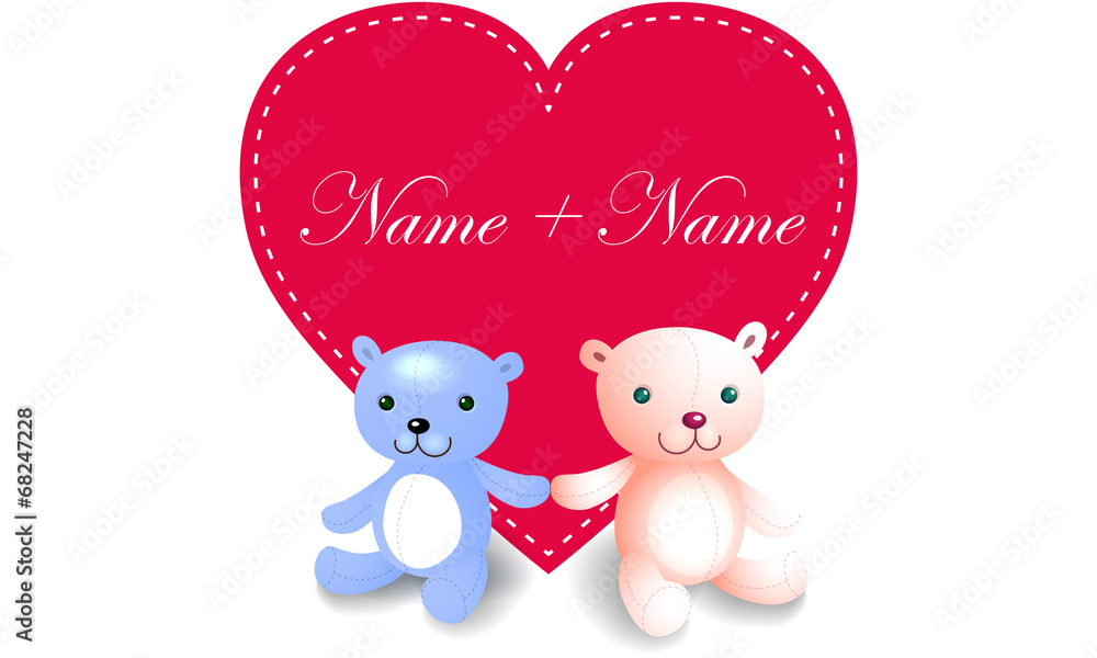 Obraz premium Peluche love